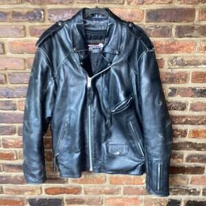 Men's Black Leather Jacket